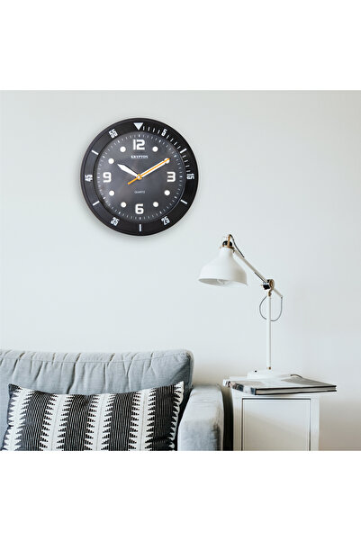 KRYPTON Large Round Wall Clock - Modern Design, Easy To Read Decorative Clock For Living Room & Bedroom