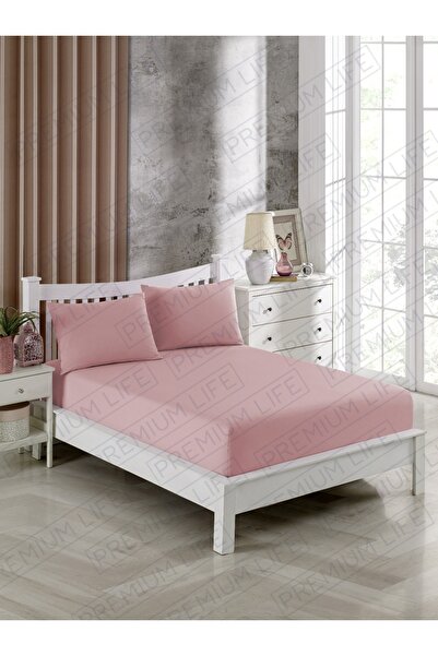 Premium Life شرشف مطاطي اقتصادي - 2 قطعة. كيس وسادة 160x200