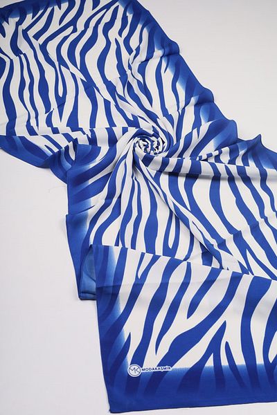 Modakaşmir Fashion Cashmere Blue Series Medina Silk Shawl - Pattern-01 - Color-03