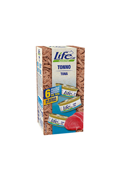 Life Cat طعام قطط معلب متعدد الأغراض بالتونة والروبيان - 50 جم - عبوة من 24 قطعة
