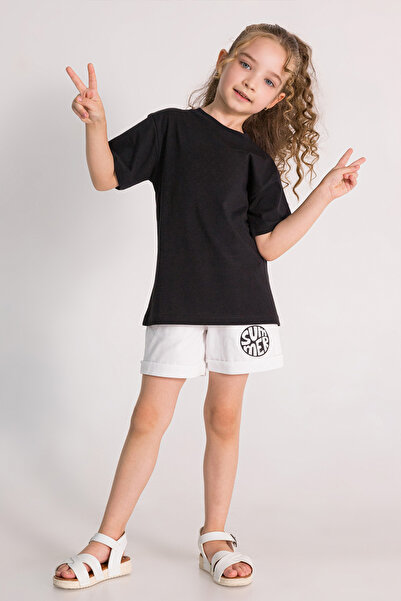 DMB BOYS & GIRLS Зручні літні повсякденні шорти для дівчаток з еластичною талією