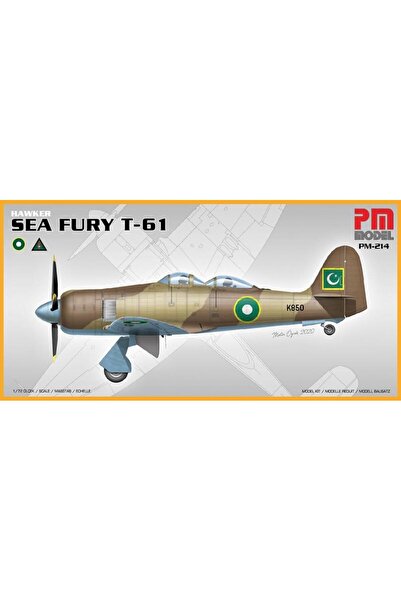 PM نموذج 214 1/72 هوكر سي فيوري T-61 طائرة مقاتلة للتدريب نموذج بلاستيكي غير ...