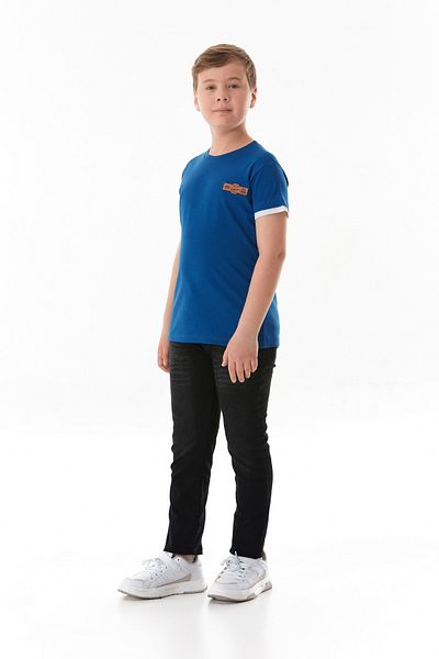 Fulla Moda 100% Cotton Crested Boy's T-Shirt