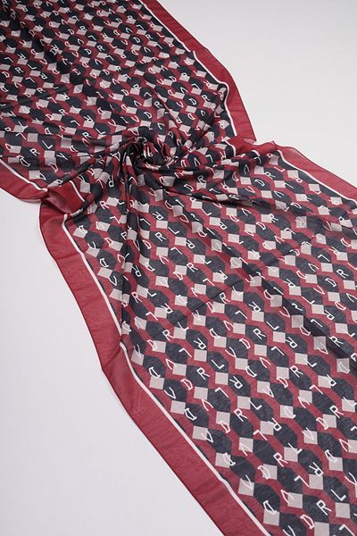 Levidor Claret Red Series Patterned Sport Soft Shawl - Pattern-01 - Color-12