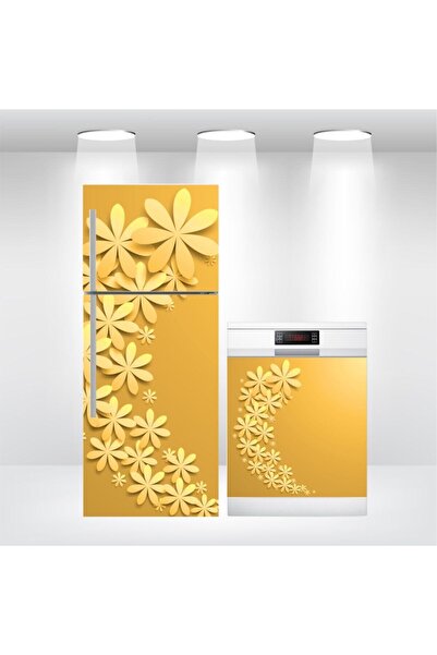 Bigaimaj Фольговане покриття з квітковим візерунком для холодильника та кришк...