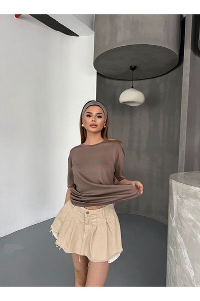 NEAR Γυναικείο T-Shirt Modal Basic Crew Neck – Ελαφρύ, απαλό και άνετο casual μπλουζάκι