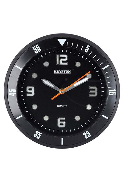 KRYPTON Large Round Wall Clock - Modern Design, Easy to Read Decorative Clock for Living Room & Bedroom