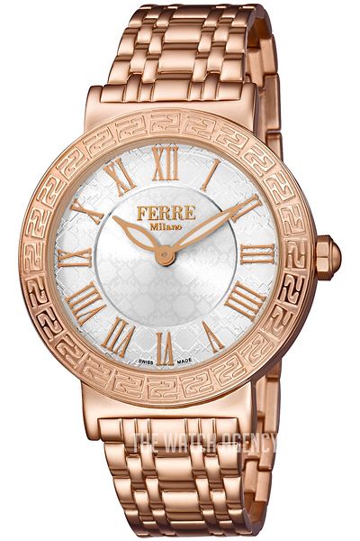 Ferre Milano FM1L041M0081 Watch FM1L041M0081 Women Rose Gold with Silver Tone dial Quartz mechanism