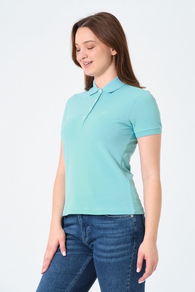MSW Women's Regular Fit Polo Neck T-shirt