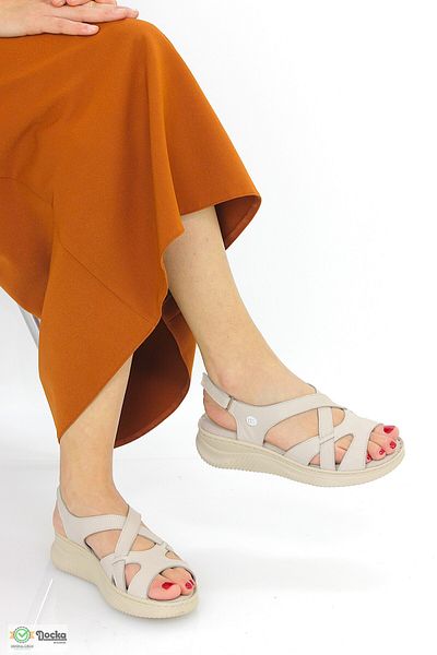 Mammamia Women's Genuine Leather Orthopedic Daily Sandals M26Ys2370
