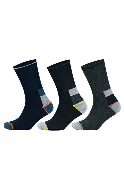 Go With 3'lü Pamuklu Topuk Burun Destekli Dayanıklı Havlulu Termal Iş Ve Performans Çorabı 6016