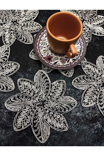 Çt Çeyizci Tekstil منديل العرض، منديل الكوكتيل، حامل العرض الجانبي للقهوة، ال...