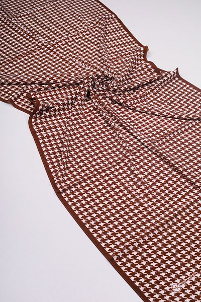 Modakaşmir Fashionable Cashmere Patterned Medina Silk Shawl - Pattern-13 - Color-09
