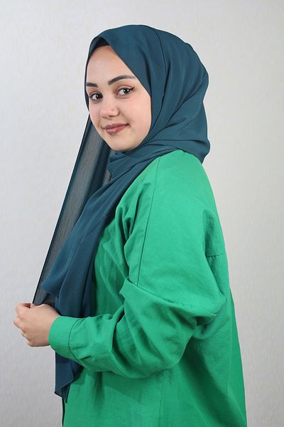Levidor Solid Color Italian Crinkle Shawl - Pattern-01 - Color-10