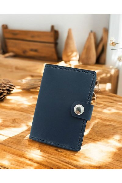 KUVARK Multi-Compartment Transparent Card Holder - Wallet |   Genuine Cowhide |   Handmade