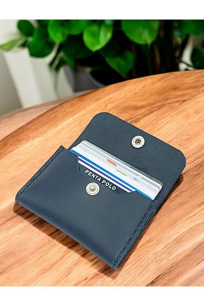 KUVARK Horizontal Model Genuine Cowhide Handmade Card Holder