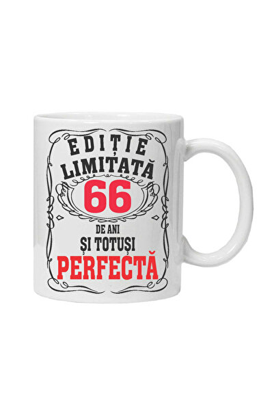 OEM Εξατομικευμένη λευκή κούπα "περιορισμένη έκδοση - τέλεια", 66 ετών, INOVA...