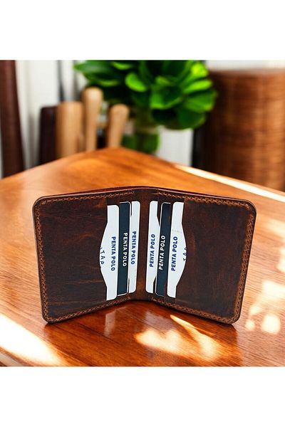 KUVARK Vertical Model Classic Wallet |   Genuine Cowhide |   Handmade
