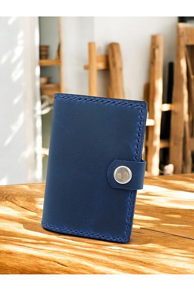 KUVARK Multi-Compartment Transparent Card Holder - Wallet |   Genuine Cowhide |   Handmade