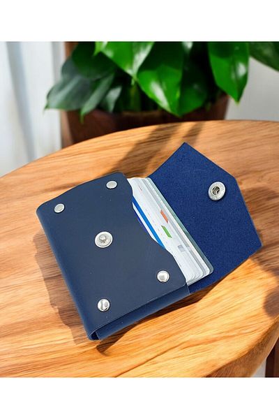 KUVARK Horizontal Model Genuine Cowhide Handmade Card Holder