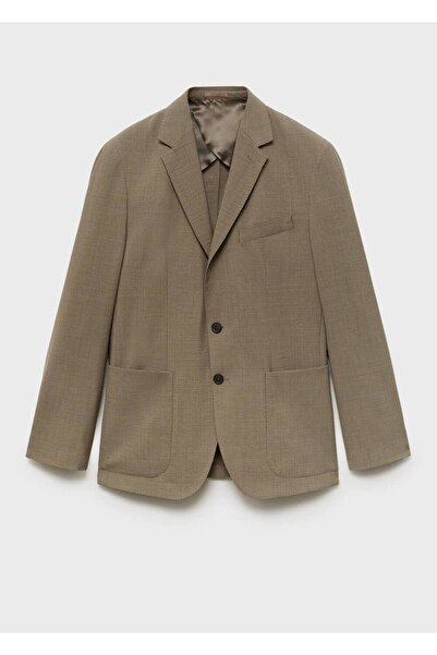 MANGO Man Dar kesim cool wool blazer ceket