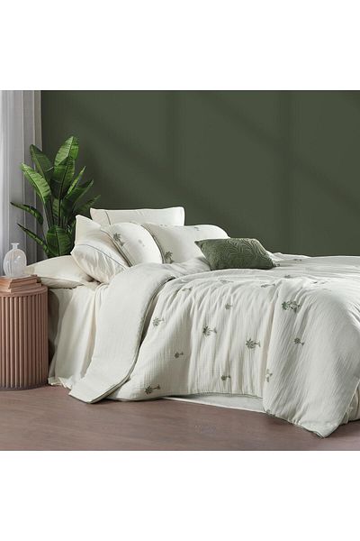 Sarev Mood Comfort Bettino Single Duvet Cover Set Ecru