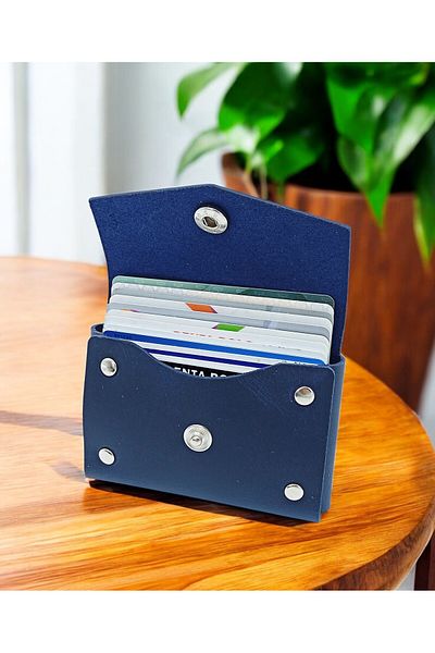 KUVARK Horizontal Model Genuine Cowhide Handmade Card Holder