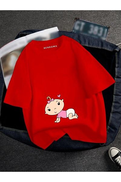 BENROMA Pregnant Printed T-Shirt