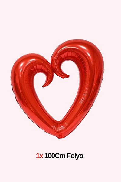 Baloncu Dede 10Pcs Heart Balloon 1Pcs Large Heart Balloon Dry Rose Petals Valentine's Day