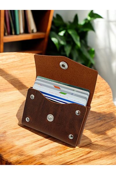 KUVARK Horizontal Model Genuine Cowhide Handmade Card Holder
