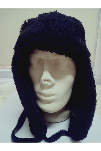 hoaryage 100% истинска пилотска шапка от агнешка кожа с овчи уши