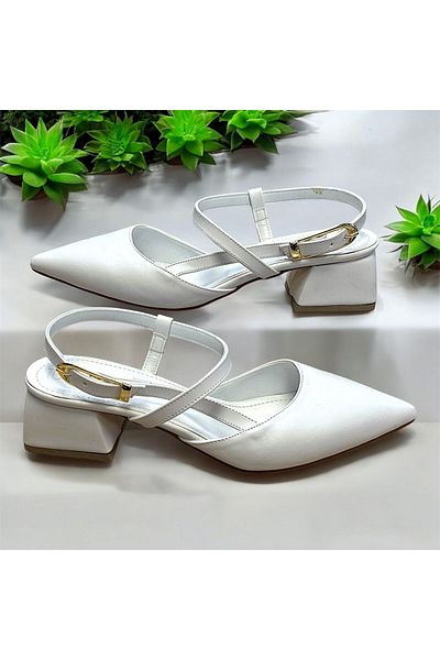 KAFKASLAR AYAKKABI Pointed Toe Short Heel Daily Evening Dress Shoes