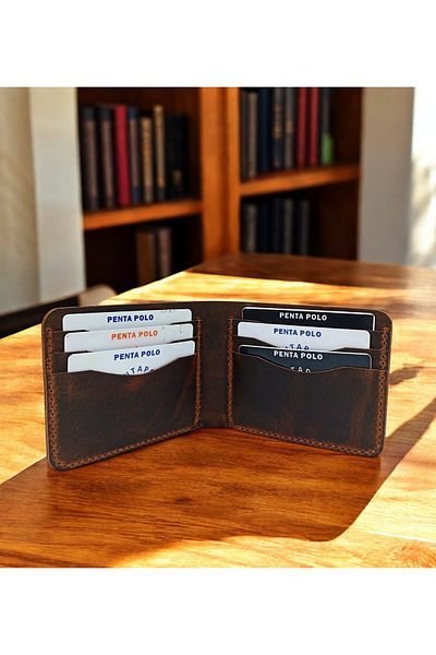 KUVARK Vertical Model Classic Wallet |   Genuine Cowhide |   Handmade