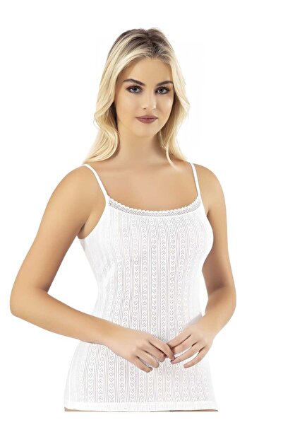 Tezzgelsin Women's 3-Piece Rope Strap Transfer Ribbed Fabric Cotton Undershirt