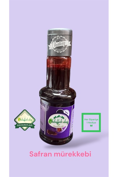 ABDULLAH DAĞ Hatay yöresel Doğal Misk Zaferan Safran Müreekebi 45 ml