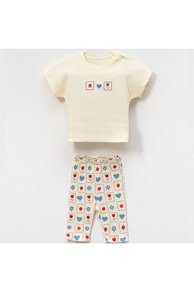 annemade Heart Checkers Embroidery Set of 2