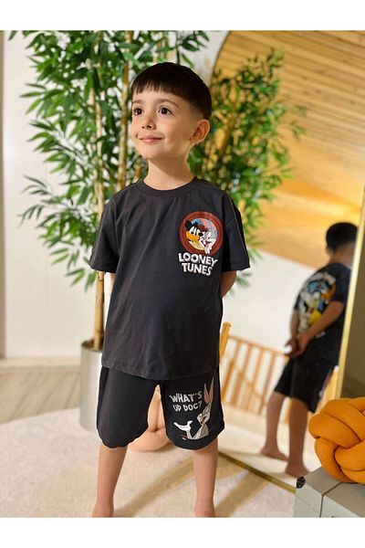 Bloom Bbk-306 patterned bottom-up shorts set