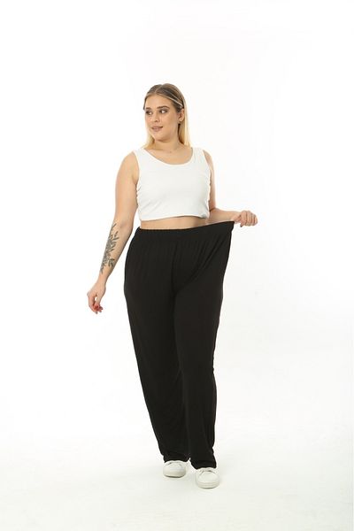 Butik Nilyam Дамски спортен панталон от вискоза, размер "Pull Size", 24738, черен