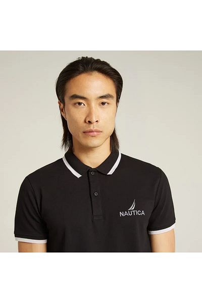 Nautica Men's Slim Fit Short Sleeve Polo