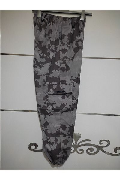 TOKSOY Camouflage Cargo Pants - Elastic Waist and Legs