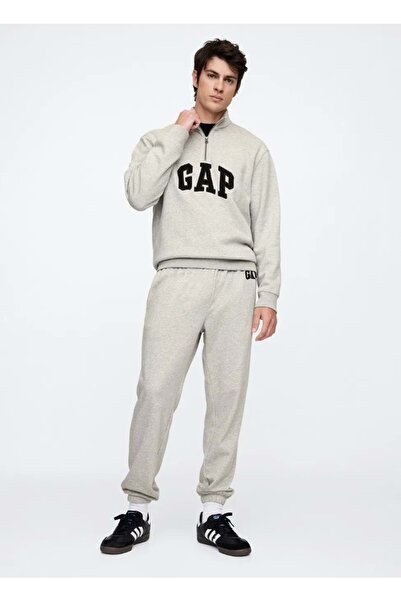 GAP Мъжки спортен панталон V-Frch Ft Heritage Age Jogger от френски терти, СИВ