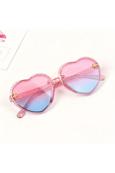 TChic Heart Shaped Pink Girls Sunglasses