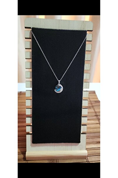 ALLEGRİA قلادة من الفولاذ بضوء السماء