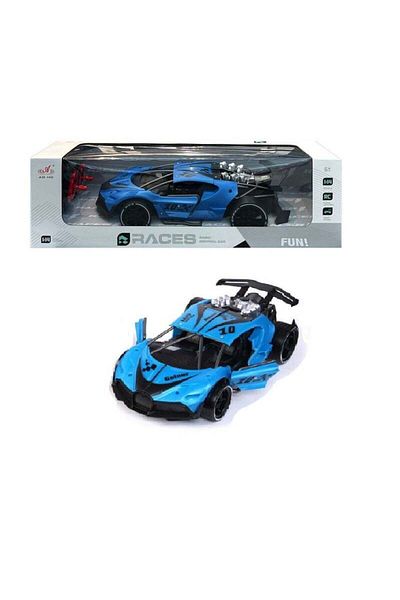 FULLJOY 1:14 Scale Remote Control Racing Car with Mist Spray and Battery