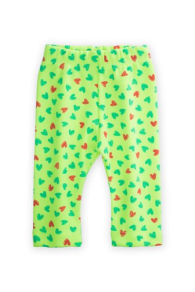Cigit Κοριτσίστικο καλσόν Neon Seasonal 0-5 Years Green Heart