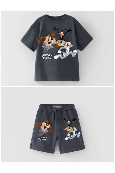 Bloom Bbk-306 patterned bottom-up shorts set