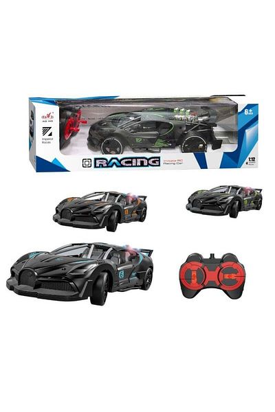 FULLJOY 1:14 Scale Remote Control Racing Car with Mist Spray and Battery