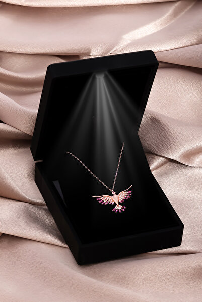 Miavi Silver 925 Ayar Gümüş Işıklı Kutuda Anka Kuşu Kolye