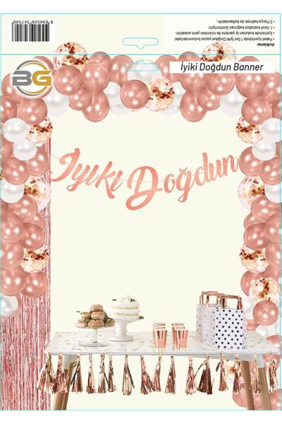 party world Shiny Calligraphy Banner Lettering – Happy Birthday & Happy Birth...