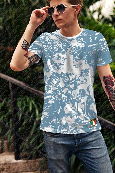 Biy Store italya özel tasarım rönesans italy forma baskılı unisex tişört regular yazlık t-shirt